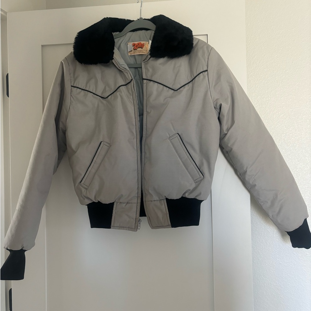 Vintage Comfy Brand grey jacket